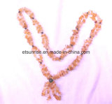 Semi Precious Stone Fashion Crystal Beaded Necklace Jewelry <Esb01318>